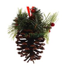 Игрушка елочная Guan arts/3 way Шишка 15см A98-617