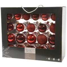 Набор шаров на елку 42 шт. Гранатовый коктейль KaemingK
