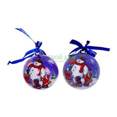 Набор шаров Mister Christmas Папье-маше 6шт 75мм (PM-14-6T)
