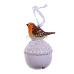 Игрушка Festive Колокол с птицей 11.5см (P000630)