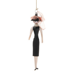 Игрушка елочная De carlini lady with black dress