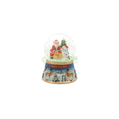 Сувенир музыкальный шар санта и снеговик 100мм Sino-wish (SW10524)