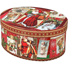 Коробка подарочная Mister Christmas Овальная 21x15x10 см