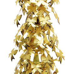 Гирлянда Mister Christmas фольгированная золотая банты вертикальные 185 см