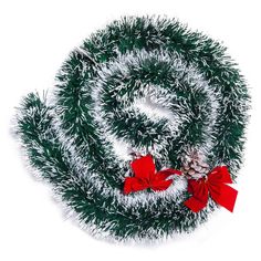 Гирлянда Царь Елка С красным бантом и шишкой (NT4567)