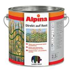 Краска Alpina Direkt a rost ral9005 2.5л (537327)