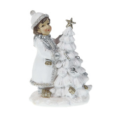 Сувенир Star craft Девочка с елкой 11х8.5х15.5 см