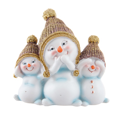 Сувенир STAR CRAFT Снеговик 11.5х10.5х6 см