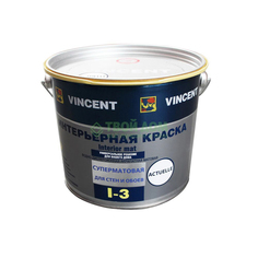 Краска Vincent для стен/потолка мат i-3 база а 225 л (092-139)