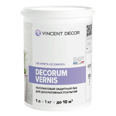 Лак защитный декорум вернис 1л полуматовый Vincent decor