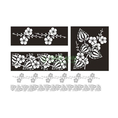 Трафарет Artdecor бордюр 2 шелк №1 (155-012)