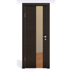Межкомнатная дверь ДО-504/2 Венге горизонтальный/бронза 200х80 Дверная Линия