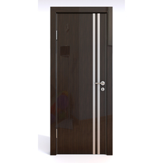 Межкомнатная шумоизоляционная дверь ДГ-606 Венге глянец 200х70 Дверная Линия