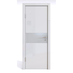 Межкомнатная дверь ДО-501 Белый глянец/белое 200х90 Дверная Линия