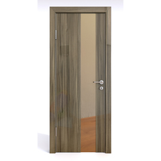 Межкомнатная дверь ДО-504/2 Сосна глянец/бронза 200х80 Дверная Линия