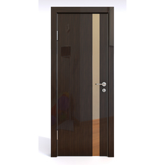 Межкомнатная дверь ДО-507/2 Венге глянец/бронза 200х70 Дверная Линия