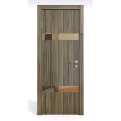Межкомнатная шумоизоляционная дверь ДО-602/2 Сосна глянец/бронза 200х70 Дверная Линия