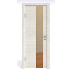 Межкомнатная шумоизоляционная дверь ДО-604 Ива светлая/бронза 200х80 Дверная Линия