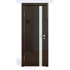 Межкомнатная шумоизоляционная дверь ДО-607/2 Венге глянец/белое 200х80 Дверная Линия