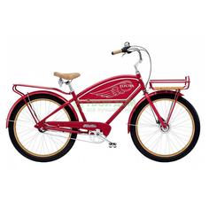 Велосипед Electra Bicycle Cruiser Delivery 3i Red (244154)