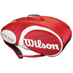 Чехол для хранения 9 теннисных ракеток Красный/белый (WRZ852409) 76 х 28 х 34.3 см Wilson