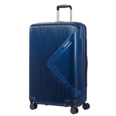 Чемодан American Tourister Modern dream синий с блеском L