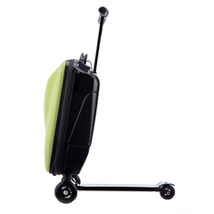 Чемодан-самокат PROFFI зеленый 58х35,5х32,5 см