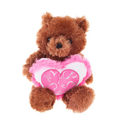 Медведь бублик с сердцем 30 см Magic bear toys SAV1220-H