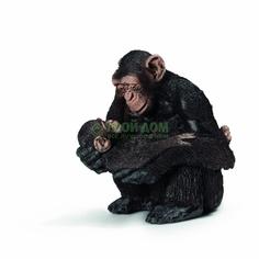 Развивающая игрушка Schleich Шимпанзе самка с детенышем