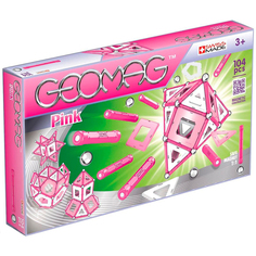 Конструктор магнитный Geomag Glow 344 Pink