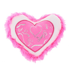 Сердце розовое мех 20 см Magic bear toys 2520-P