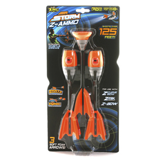 Игрушка Стрелы для лука Zing, 2 свистящие и 1 на присоске