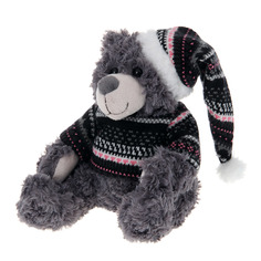 Мишка Magic bear toys Кейн в шапке и свитере 23 см