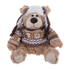 Мишка Magic bear toys рэймонд в шапке-ушанке и свитере