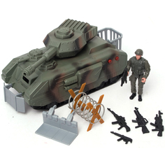 Игровой набор Boley "Военные" (2 набора в ассортименте: танк с аксессуарами или самолет)