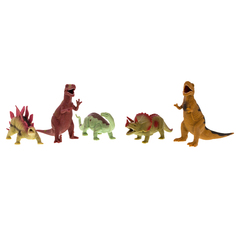 Игрушка Динозавр резиновый с наполнением гранулами, средний , в ассортименте HGL