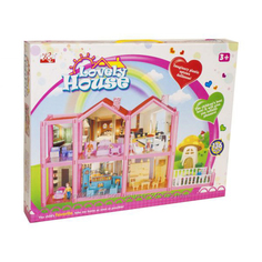 Кукольный домик Junfa Lovely House 136 предметов