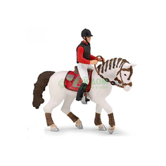 Игровая фигурка Раро Белая лошадь с заплетеной гривой