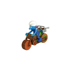 Игровой набор Mondo motors Смурфики на машинке/мотоцикле