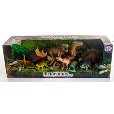 Игрушка игровой набор динозавров (11 дино+дерево) HGL