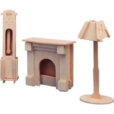 Игровой набор Мебель для кукол Wooden Toys Каминная комната