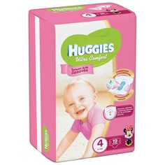 Подгузники ультра комфорт для девочек Huggies 4 8-14кг 19 (4469)
