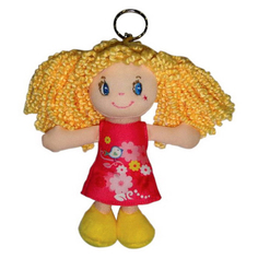 Кукла в красном платье ABtoys с колечком 15 см