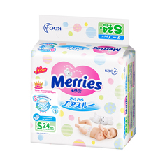 Подгузники для новорожденных Merries 5 кг. 24 шт. (394609)