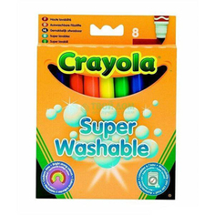 Crayola 8 цветных смывающихся фломастеров (8324)