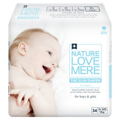 Подгузники Nature Love Mere Slim diaper xl от 12 кг 34 шт