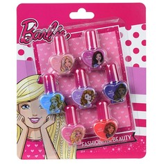 Набор детский лаки для ногтей Markwins Barbie 7 шт