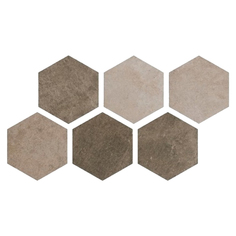 Плитка Argenta Ceramica Hexagon Multi Cold 25x22 см