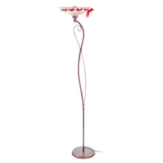 Торшер Ferroluce на железном основании с двумя составными плафонами на две лампы. 55х170