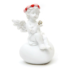 Фигурка декоративная "Ангел в венке из сердечек" 8см Феникс-Презент
